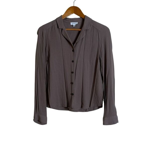 Frank and Oak‎ light brown button down shirt. Size small - Picture 1 of 9